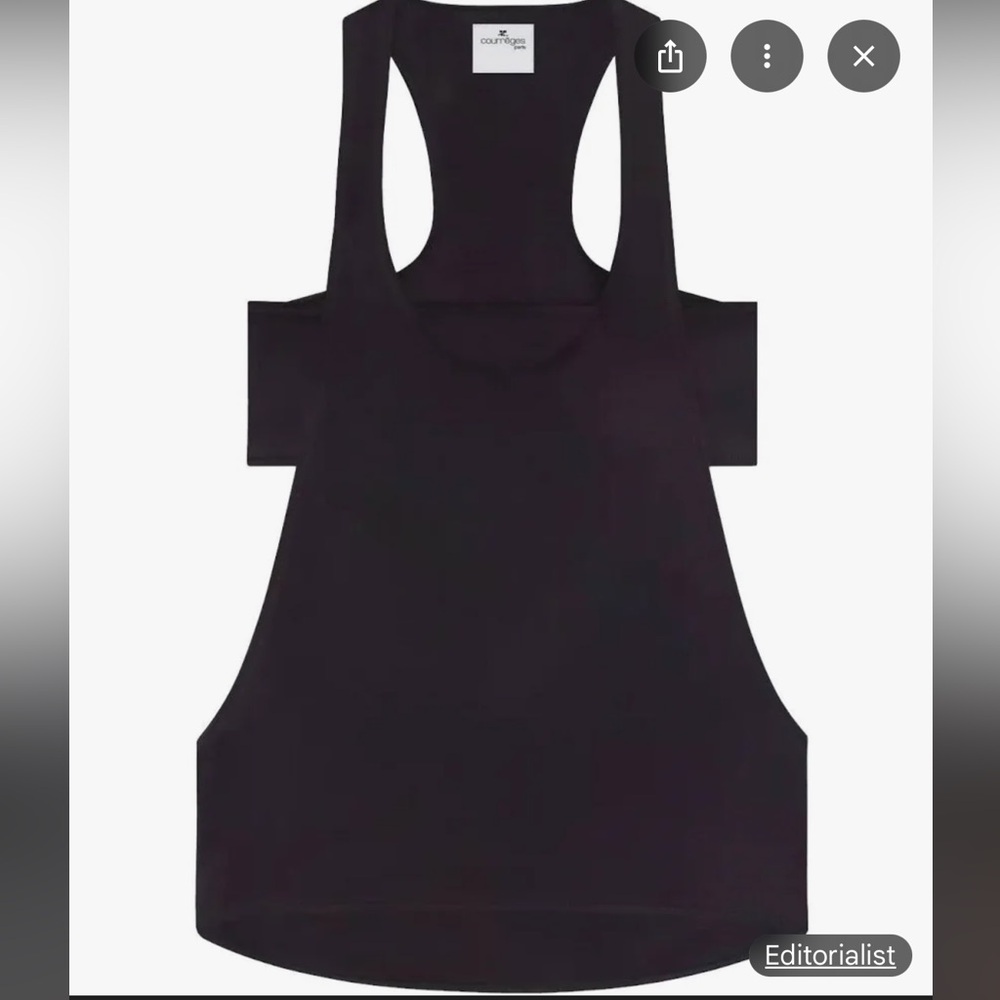 COURREGES INFINITY SATIN TANK TOP BRA EU 40 - BNWT!!